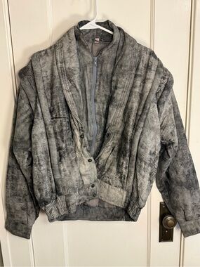 Vintage Leather Jacket - distressed grunge style